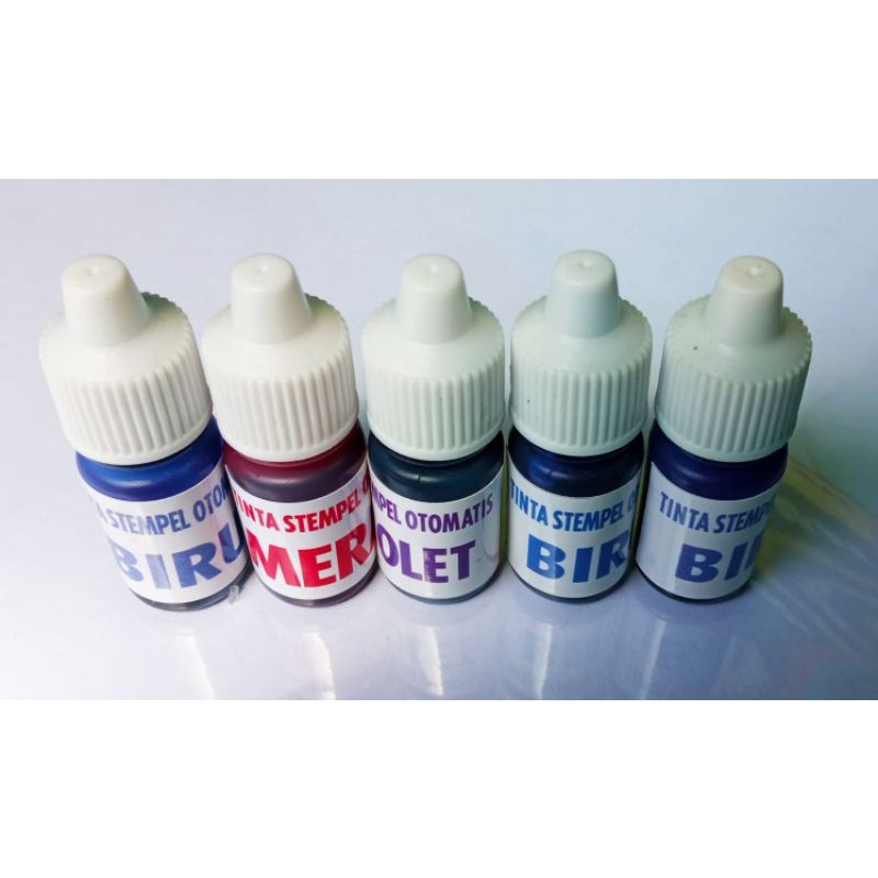 

Isi ulang tinta stempel otomatis 10 ml warna merah biru violet hijau orange tinta stempel otomatis