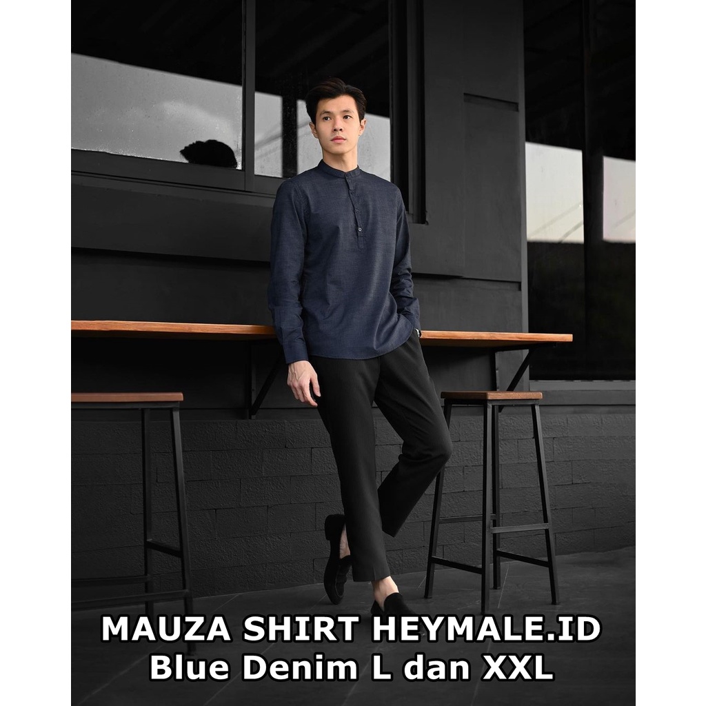 MAUZA SHIRT HEYMALE.ID MAUZASHIRT BLUE DENIM L MAUZA SHIRT BLUE DENIM XXL