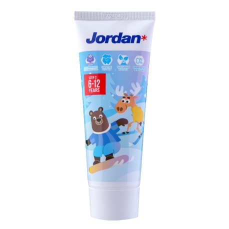 Jordan Toothpaste Step 2( 6-12 Years) Pasta Gigi Anak - Permanent Teeth [75 g]