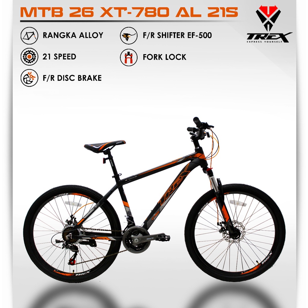 Sepeda Gunung 26 inch MTB TREX XT-780