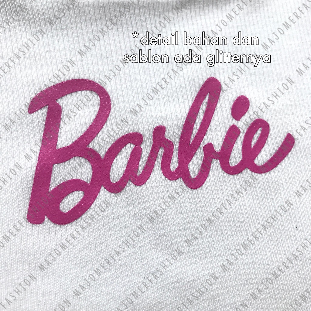 MAJOMER ® | BARBIE CROP TOP -  KAOS WANITA