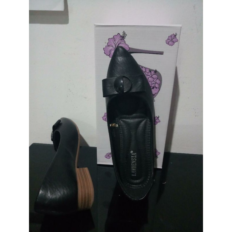 Lawrensia sepatu heel wanita Lawrensia 38 hitam