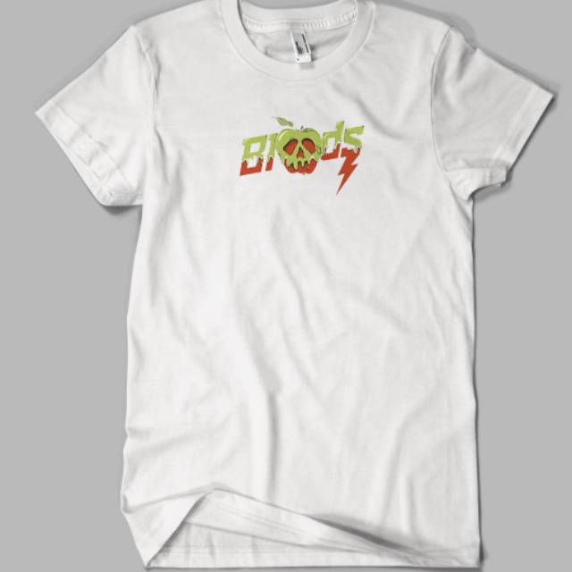 KAOS WHITE MOTIF LEAF CLOTHING BRAND