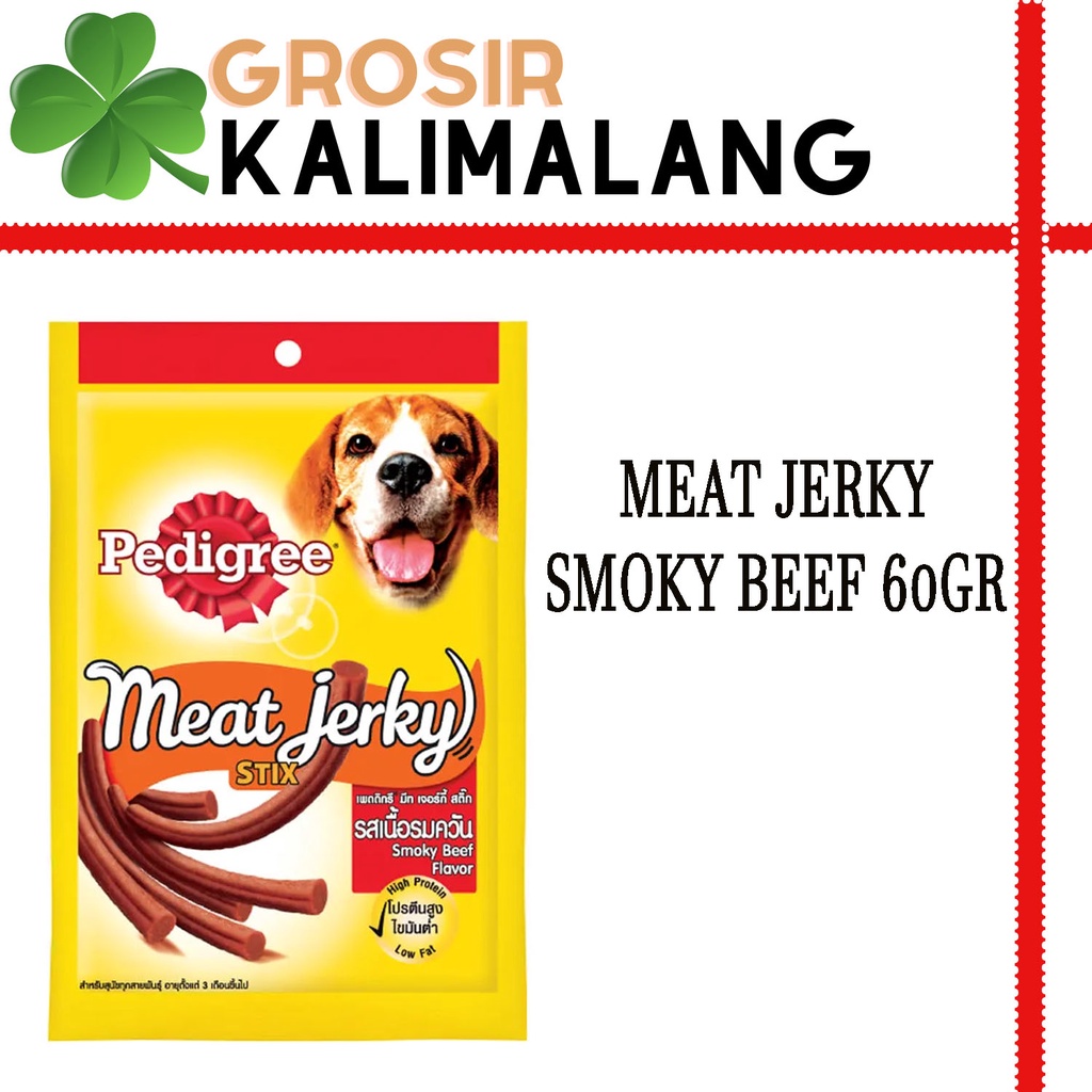 Pedigree Meat Jerky Stix Smoke Beef 60gr