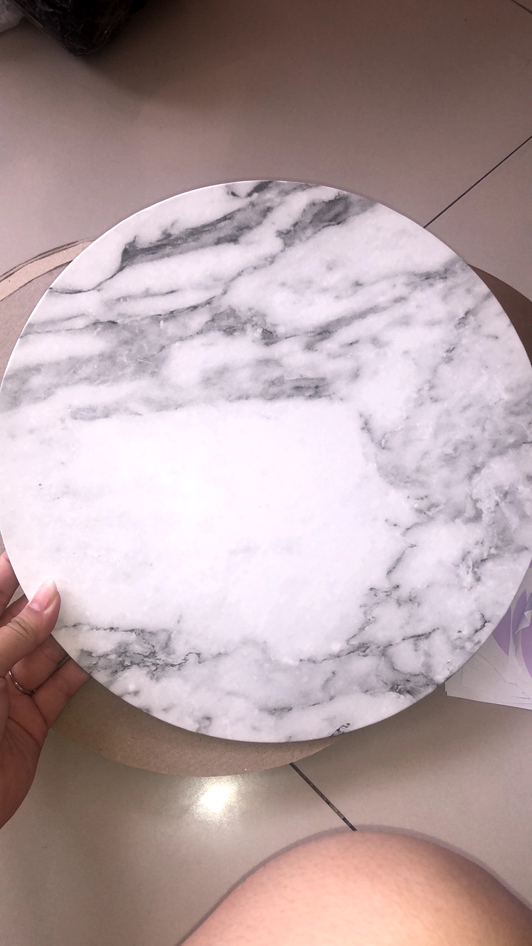 Alas Kue / Alas Tart - Motif Marble 30cm