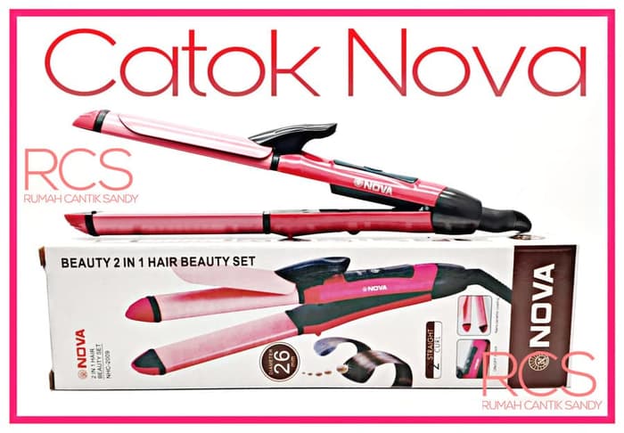 Catokan Rambut Mini2in1 Lurus & Keriting curly serbaguna tahan lama