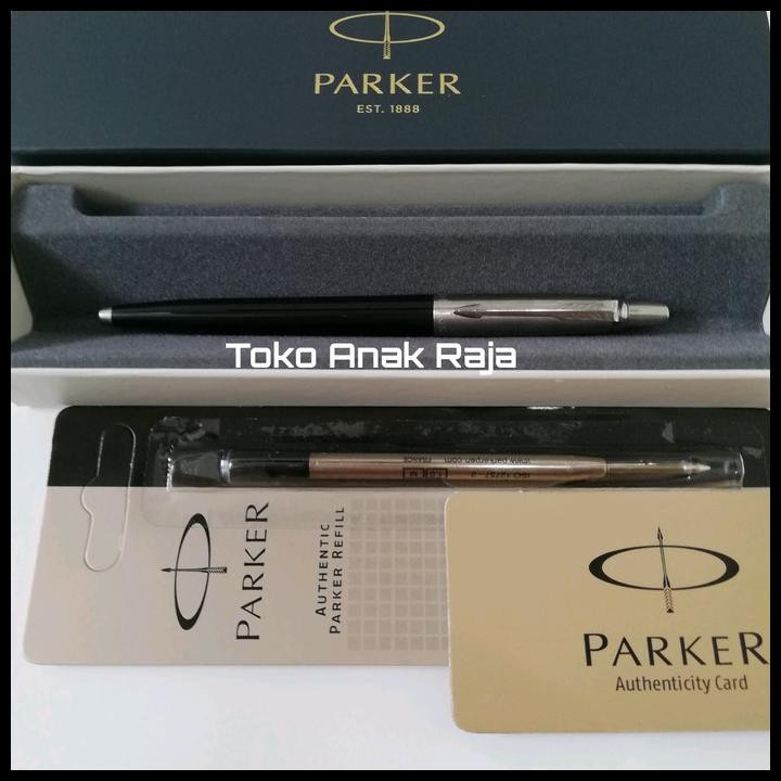 

PAKET 1 KLIK: 1 PC PARKER JOTTER BLACK BALLPOINT+1 PC REFILL BP