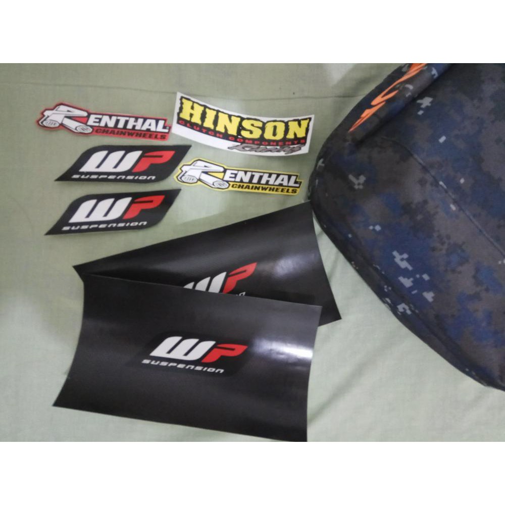 STICKER Sticker WP Suspension  anti air dan anti bensin KLX KX Enduro CRF YZF SUZUKI TS RM