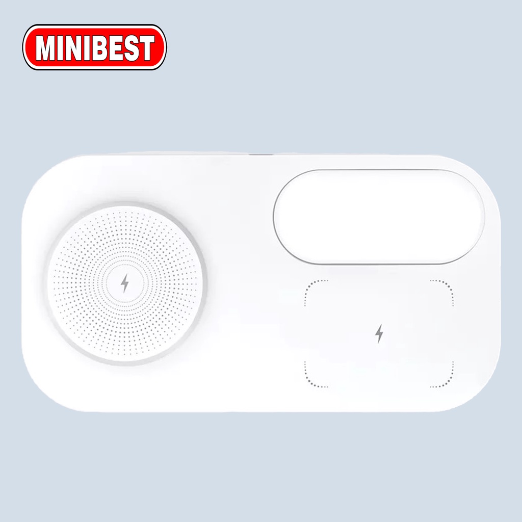 MINIBEST Wireless Charging Night Light 2 in 1 Fast Charging For Universal Smartphone Multifungsi