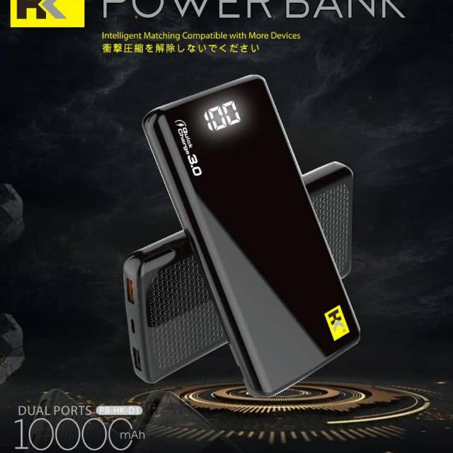 (COD)  POWER BANK HK D1. 10.000mah