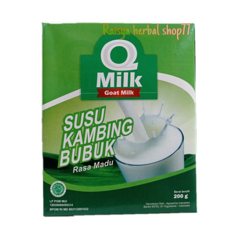 

Susu Kambing Etawa Q Milk Goat Milk Rasa Madu isi 200 gr