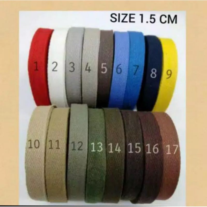 25 YARD PITA KATUN / TALI GULING / TWILL COTTON TAPE