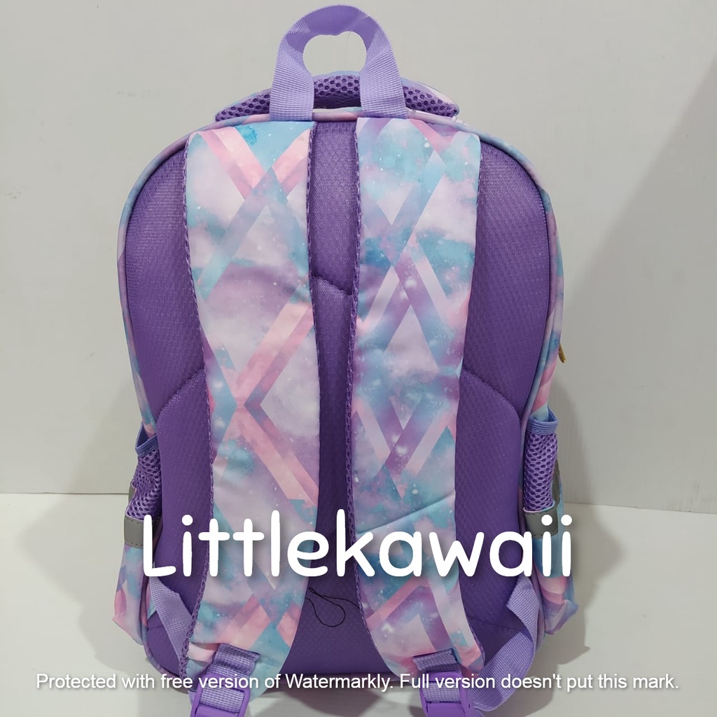 LK/Tas Ransel Sekolah Anak Embos Hardcase Unicorn Superhero Tutup TK SD Import