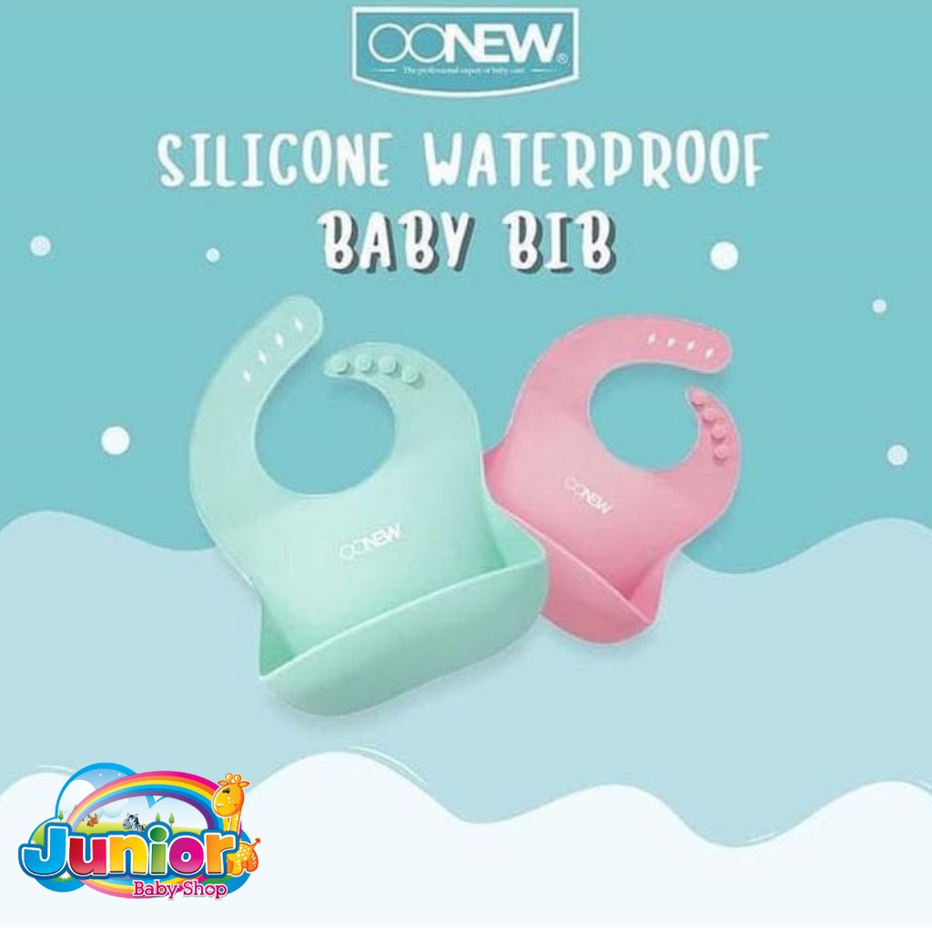 Oonew Silicone Bib / Silicone Waterproof Bib / Celemek Bayi