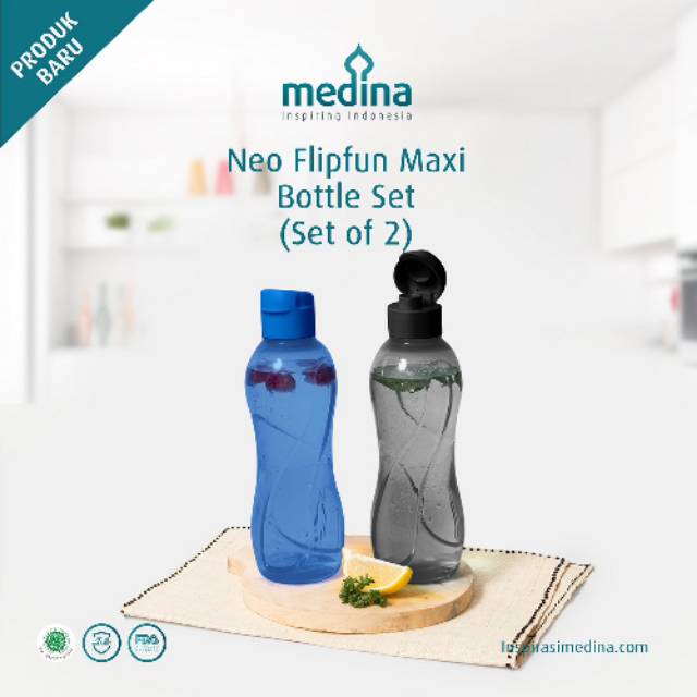Neo Filpfun Maxi Bottle 1set isi 2 Pcs/Botol Minum