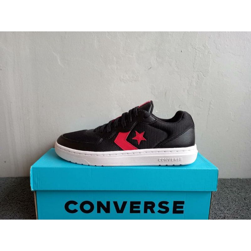 CONVERSE RIVAL OX BLACK RED UNIVERSITY