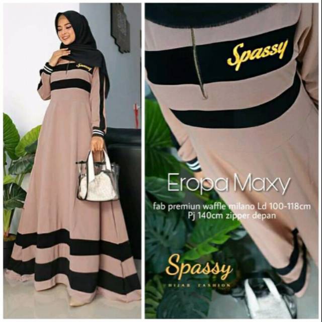Gamis eropa maxy by Spassy