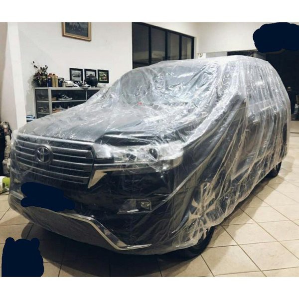 Body Cover Transparan Sarung Selimut All New Avanza Innova Fortuner Agya Rush Alphard Calya Raize dl