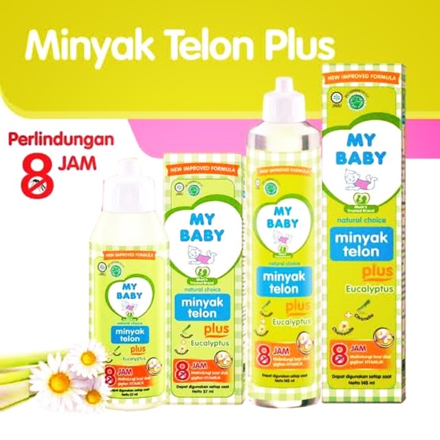 MY BABY Minyak Telon Plus Eucalyptus Anti Nyamuk 150ml Original