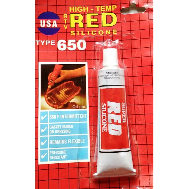 

LEM KACA SILICONE RED MERAH TUBE 30 GRAM / LEM GASKET PAKING MERAH