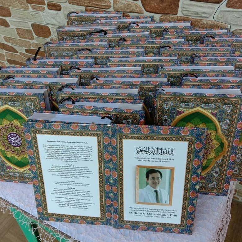 AlQuran wakaf souvenir tahlil yasinan 40 harian 100 harian haul almarhum