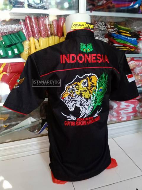 BAJU KEMEJA/HEM PENADON HEM BORDIR BAJU SENI REOG PONOROGO