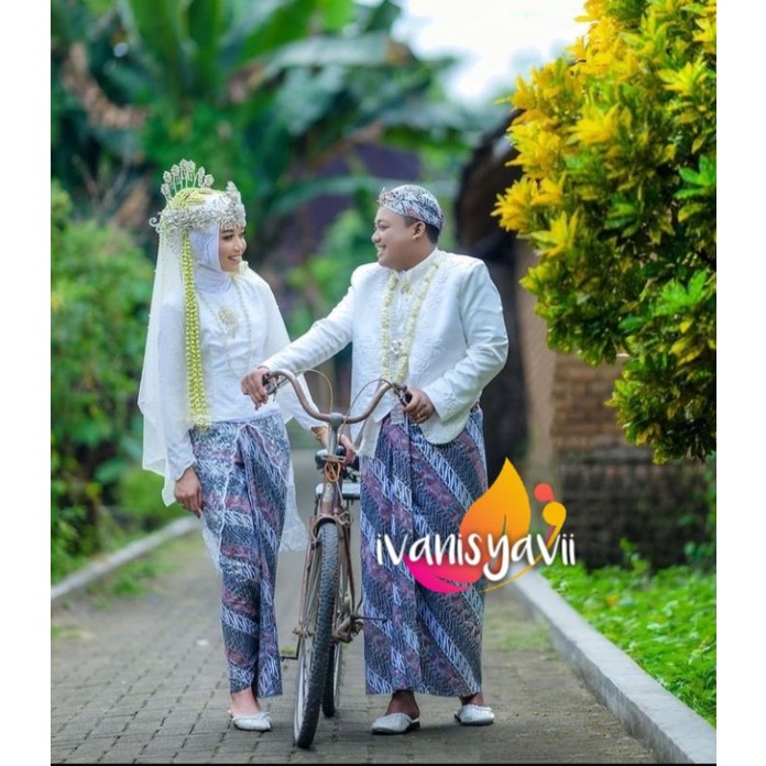 Sepasang Jarik Pengantin Prodo - Motif Parang Warna