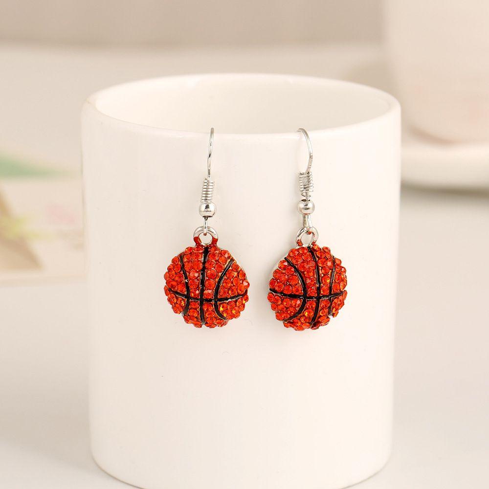 R-flower Ball Drop Earrings Hadiah Voli Baseball Basket Sepak Bola Menjuntai