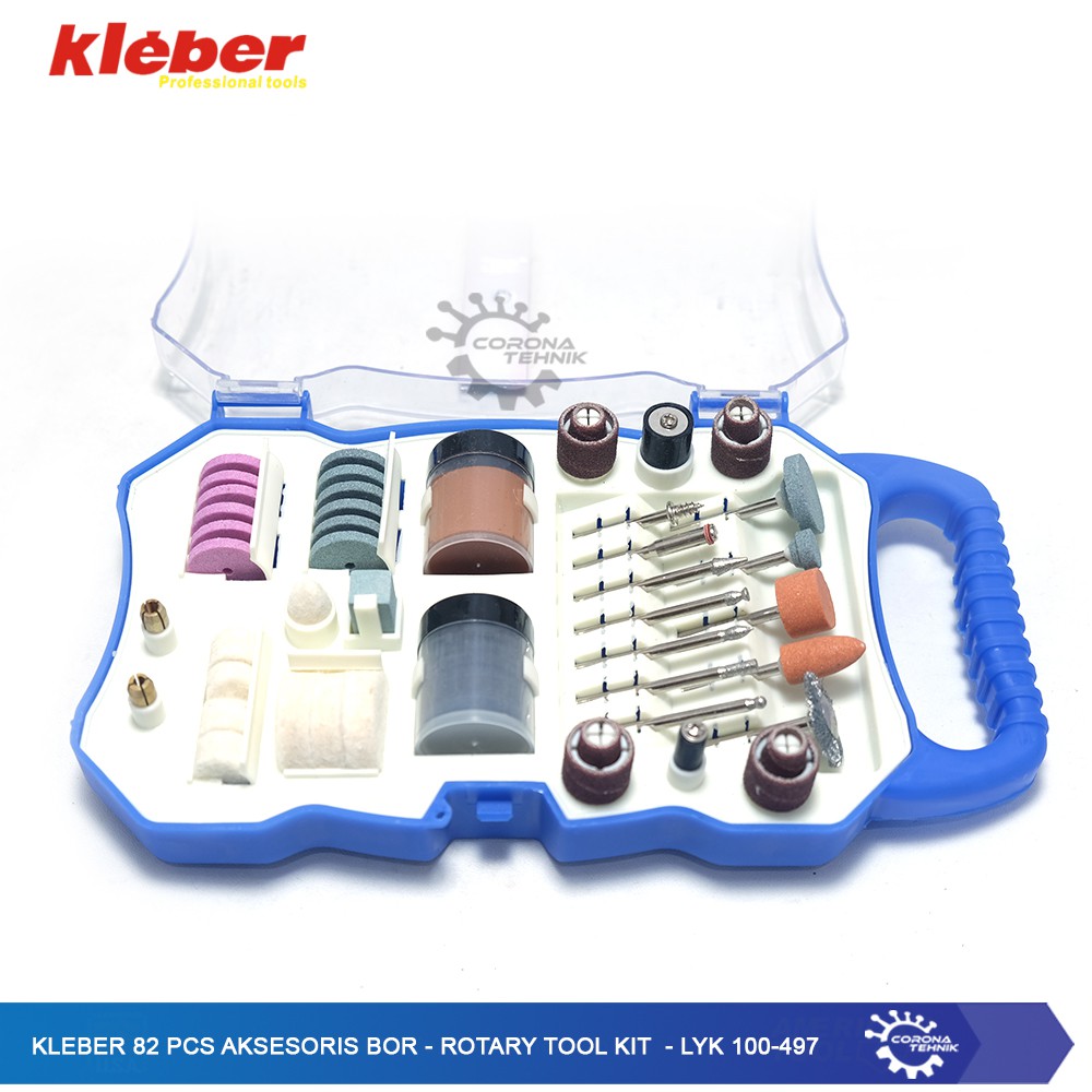 LYK 100-497 - Kleber 82 Pcs Aksesoris Bor - Rotary Tool Kit