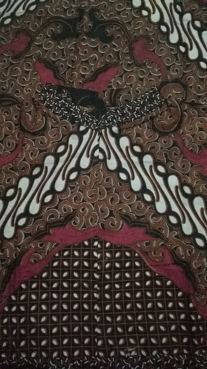 Batik Couple Keluarga Sania Ruffle Ori Ndoro Jowi Dnt Dimensi Sogan