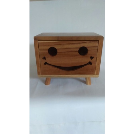 kotak tissue kayu jati