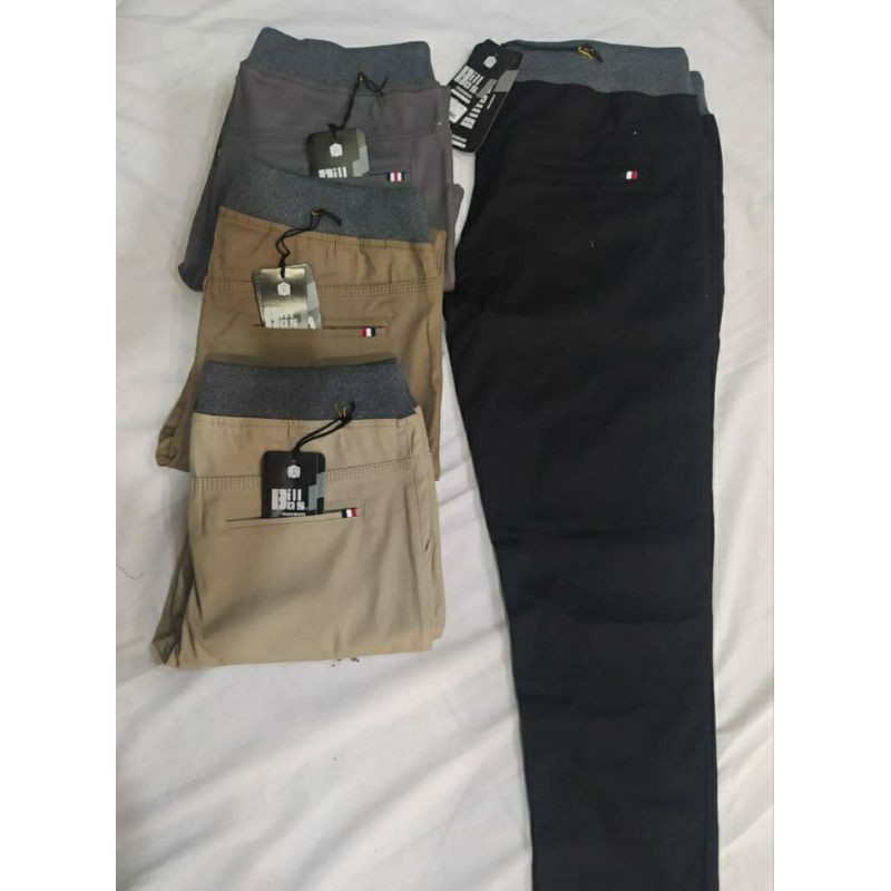 Celana Chino Jumbo Rip/kolor Big size Panjang Pria DEWASA ukuran 28-45 PINGGANG KARET