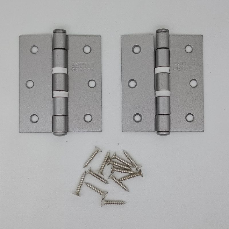 Engsel Pintu Jendela Gerber GTM 3 Inch 4 Inch Silver