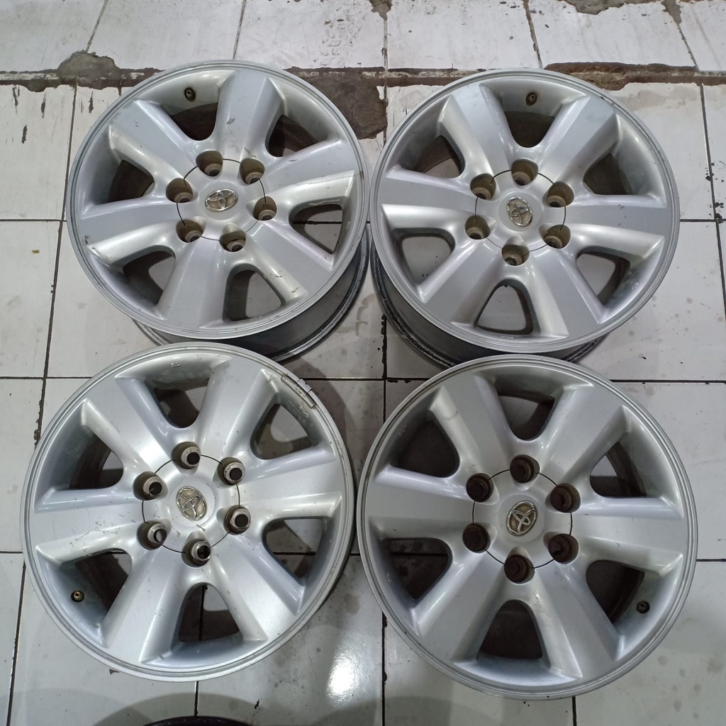 velg mobil bekas ring 17 copotan original fortuner lubang baut 6x139