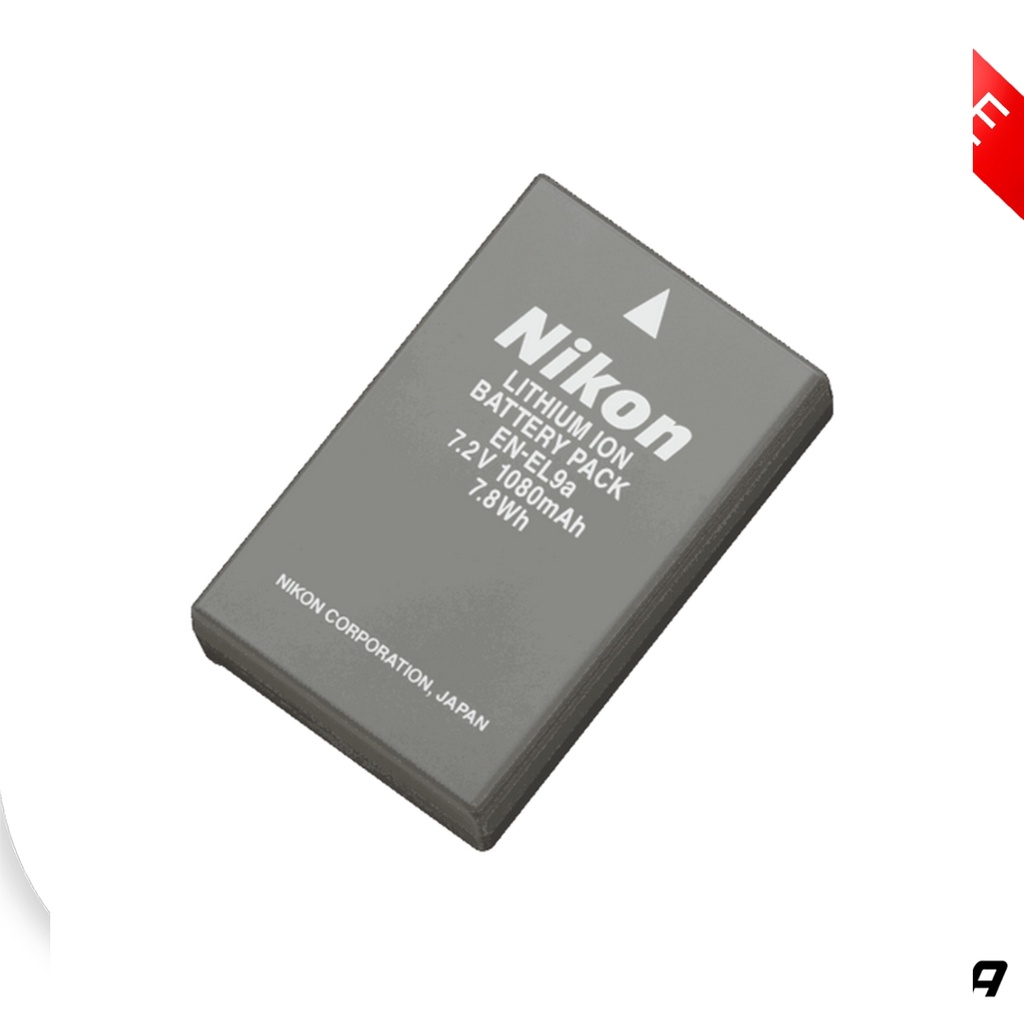 Battery Nikon EN-EL9A Cocok untuk kamera nikon d3000, d5000 d60 dll