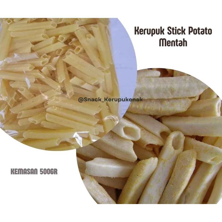 

Krecek Kerupuk Potato Stik Panjang 500gr