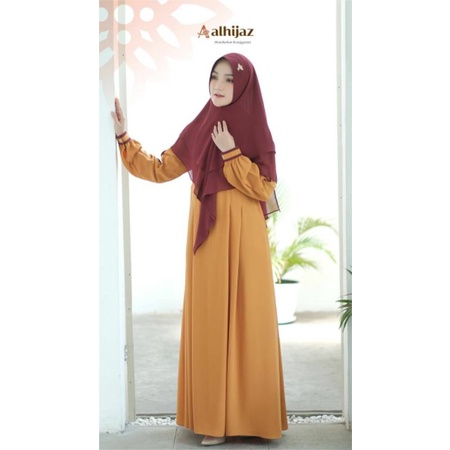 (READY)HAIFA BY AL HIJAZ/GAMIS AL HIJAZ BRANDED MURAH PREMIUM/GAMIS KONDANGAN POLOAS MNGGO DAN PINK