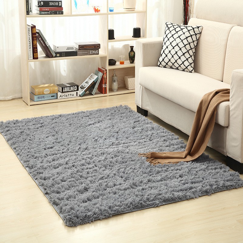 Karpet bulu korea shaggy karpet Velvet Yoga Anti-skid 100x150cm karpet lembut