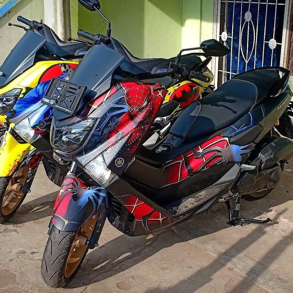 Decal Nmax full body Sticker Full Body nmax Spiderman - Sticker Nmax Old