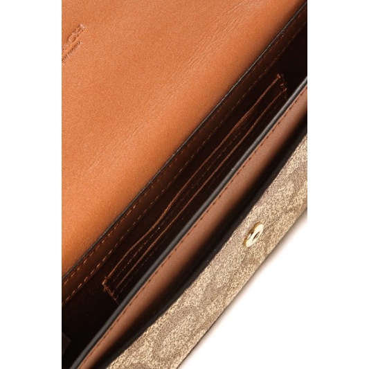 Coach Foldover Wrislet In Blocked Signature Canvas (78229)