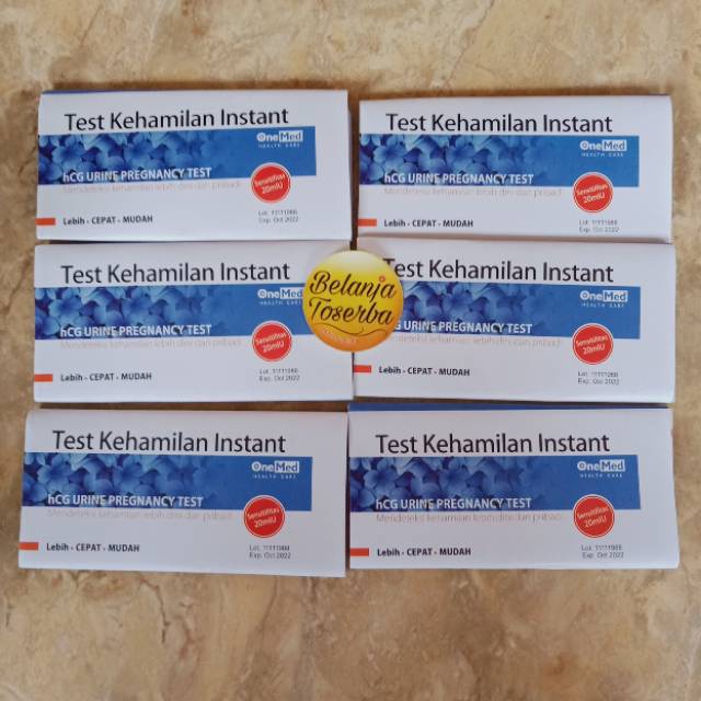 HCG Tes Kehamilan Onemed - Tespek Hamil Onemed Strip - Testpack Akurat Instant One Med Strip