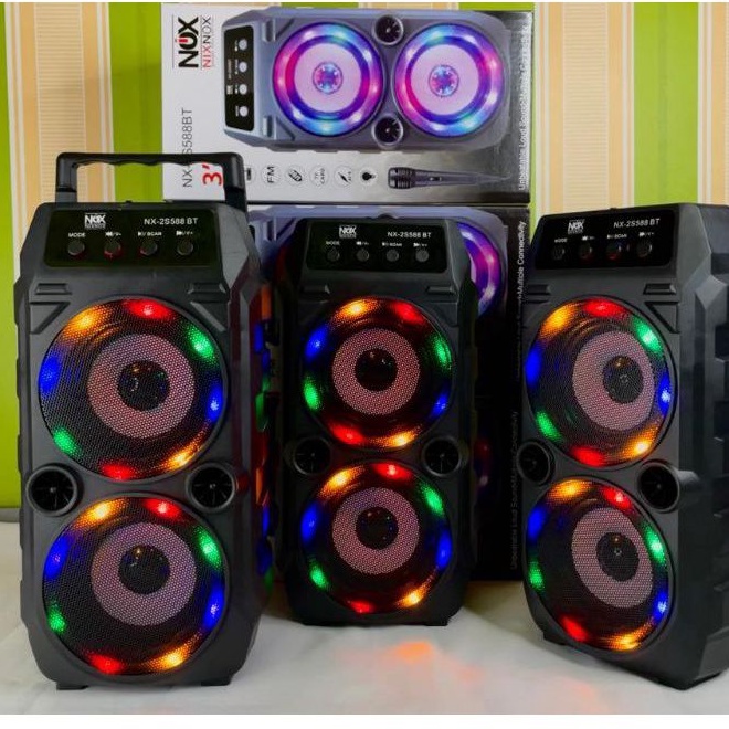 1√ Speaker bluetooth karaoke NIXNOX NS35bt 801/802 FREE MIC-6