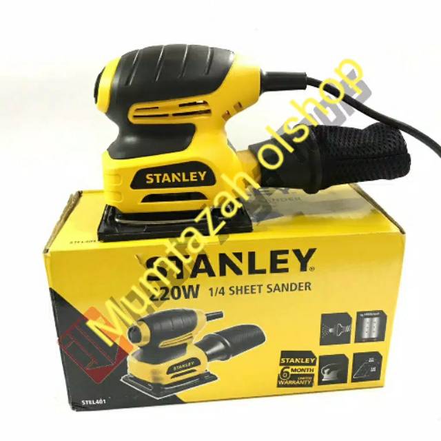 STANLEY Mesin Amplas Sander STEL401 Persegi Kotak - orbital sander