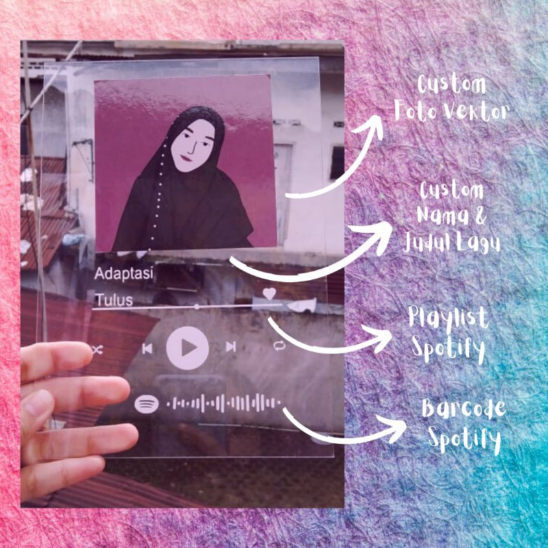 

Akrilik dan Stand Spotify