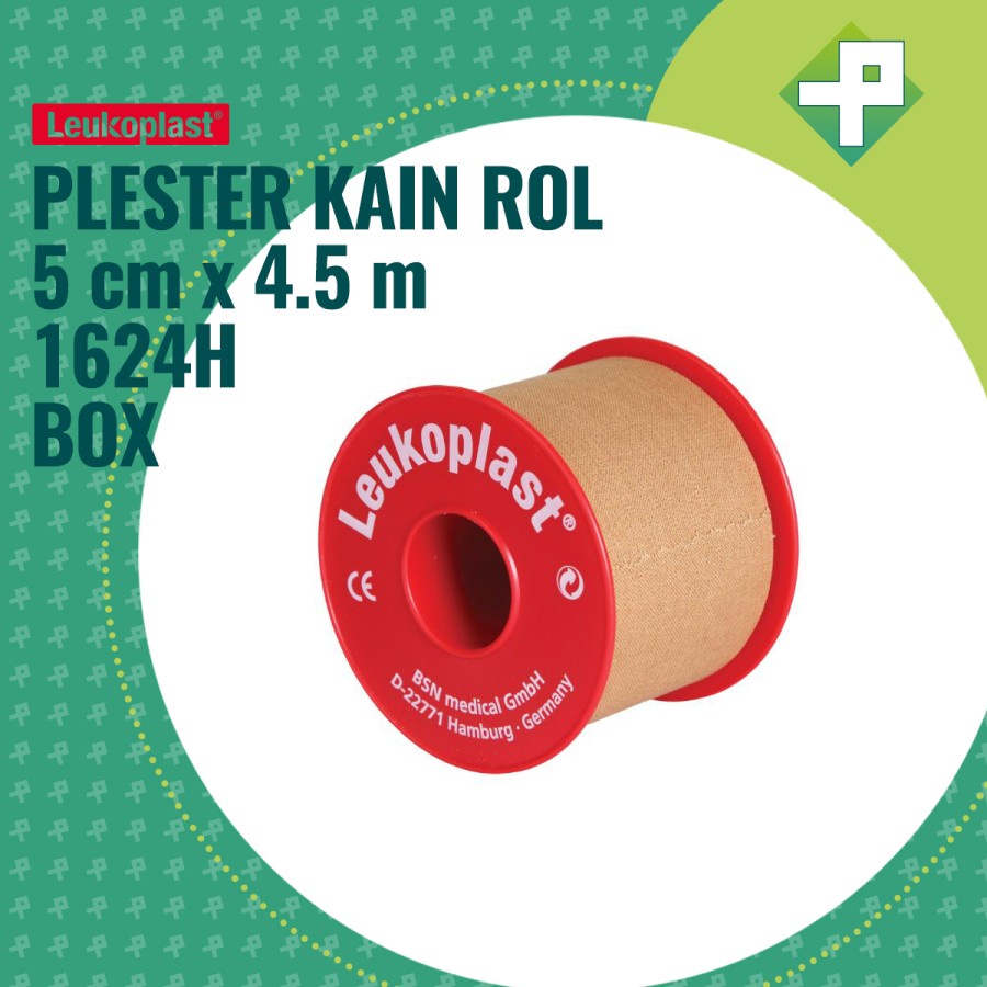 Leukoplast 5cm x 4,5m 1624H / Plester Kain Rol Leukoplast isi 10'S