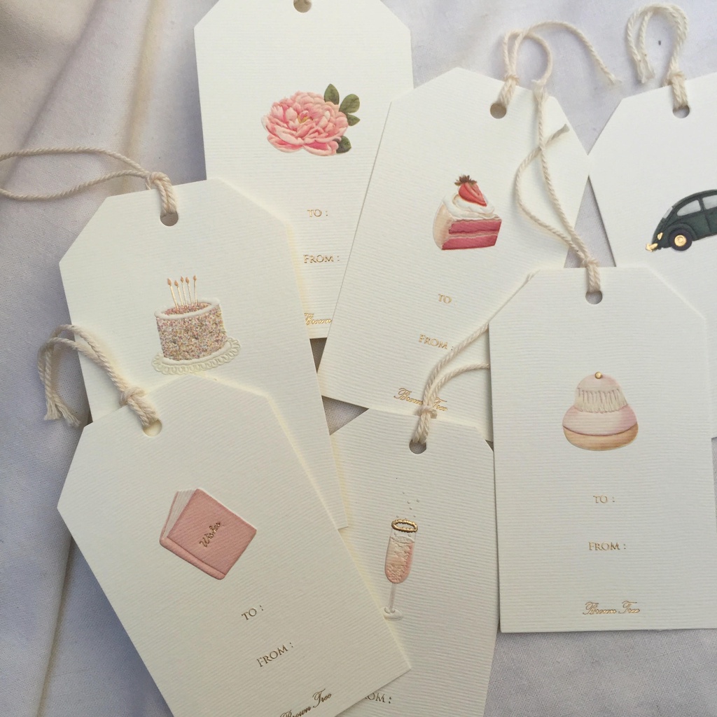 

Brown Tree Gift Tag Emboss Collection