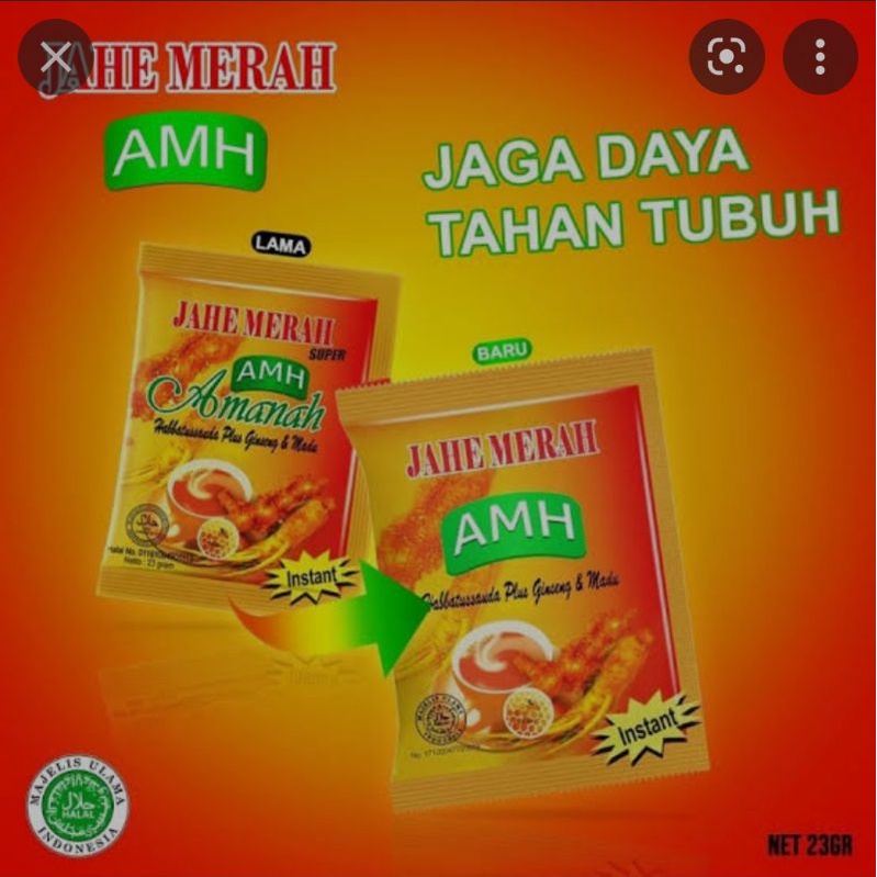 

Jahe Merah AMH 23gr/sachet