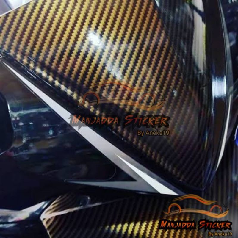 Stiker Skotlet Motor Carbon Fiber 5D Stiker Skotlet Carbon Untuk Motor dan mobil