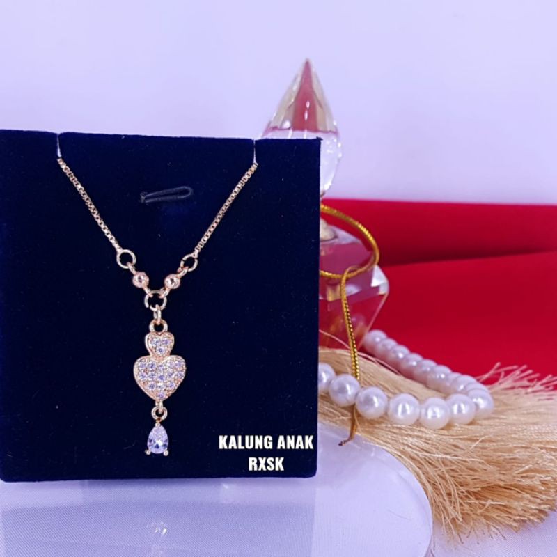 Kalung anak dan dewasa ,anti karat,anti alergi,bahan rhodium,cocok kado atau dipake sehari hari