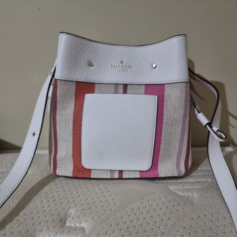 kate spade marti canvas bucket